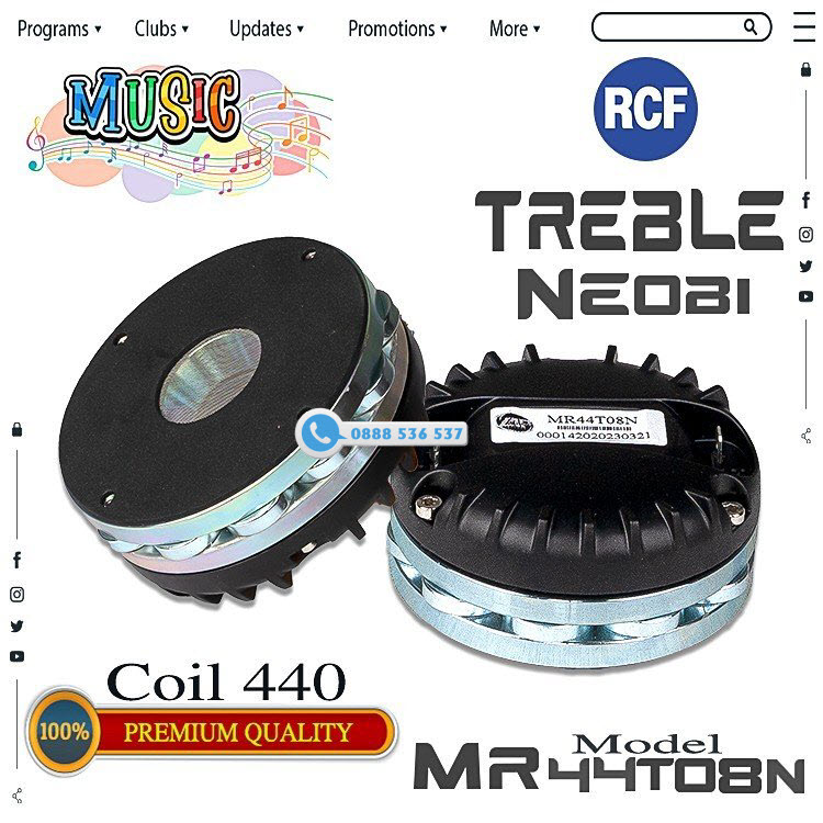 LOA TREBLE NEO BI RCF MR44T08N 